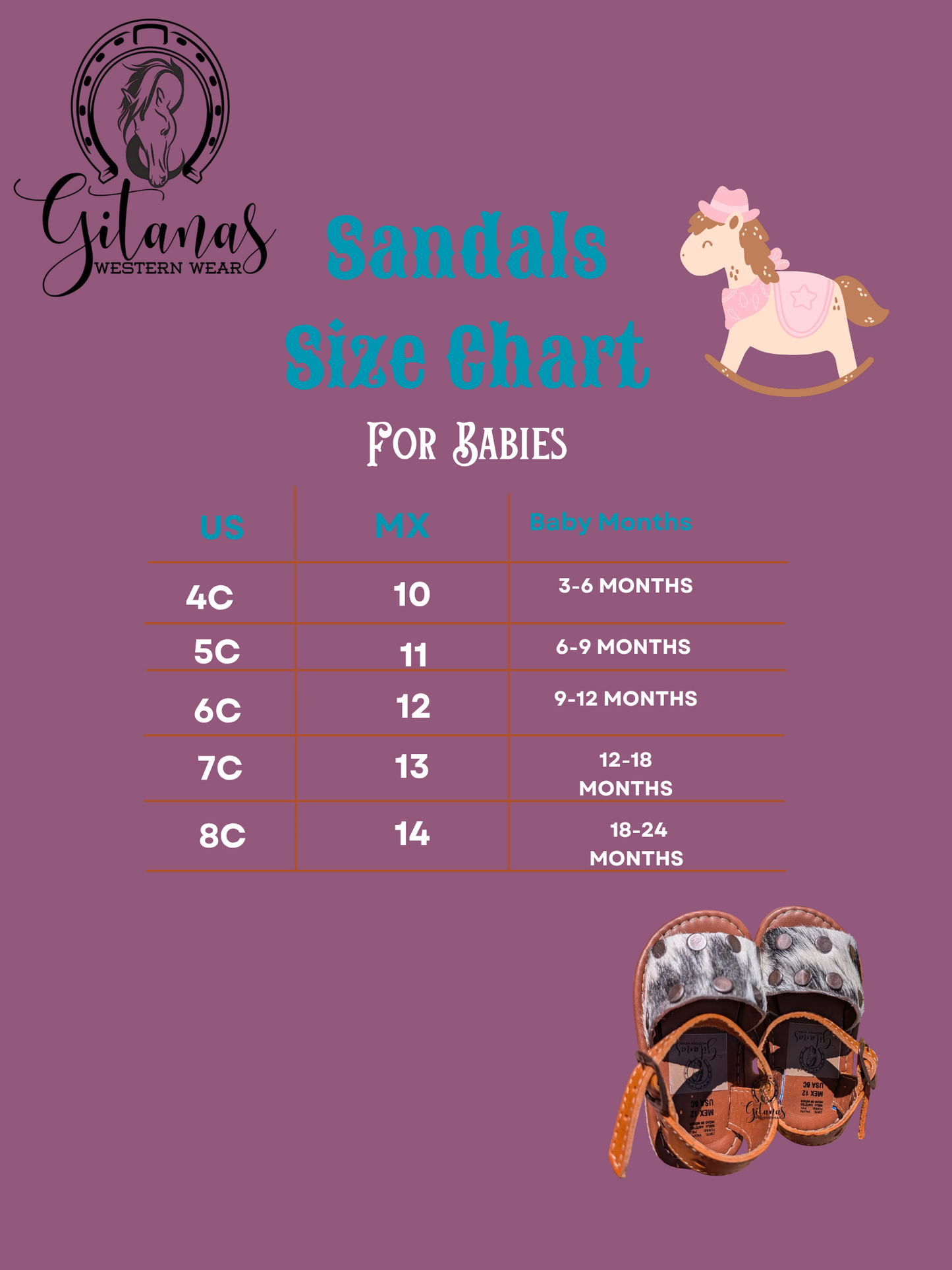 Baby Cowhide Leather Sandals