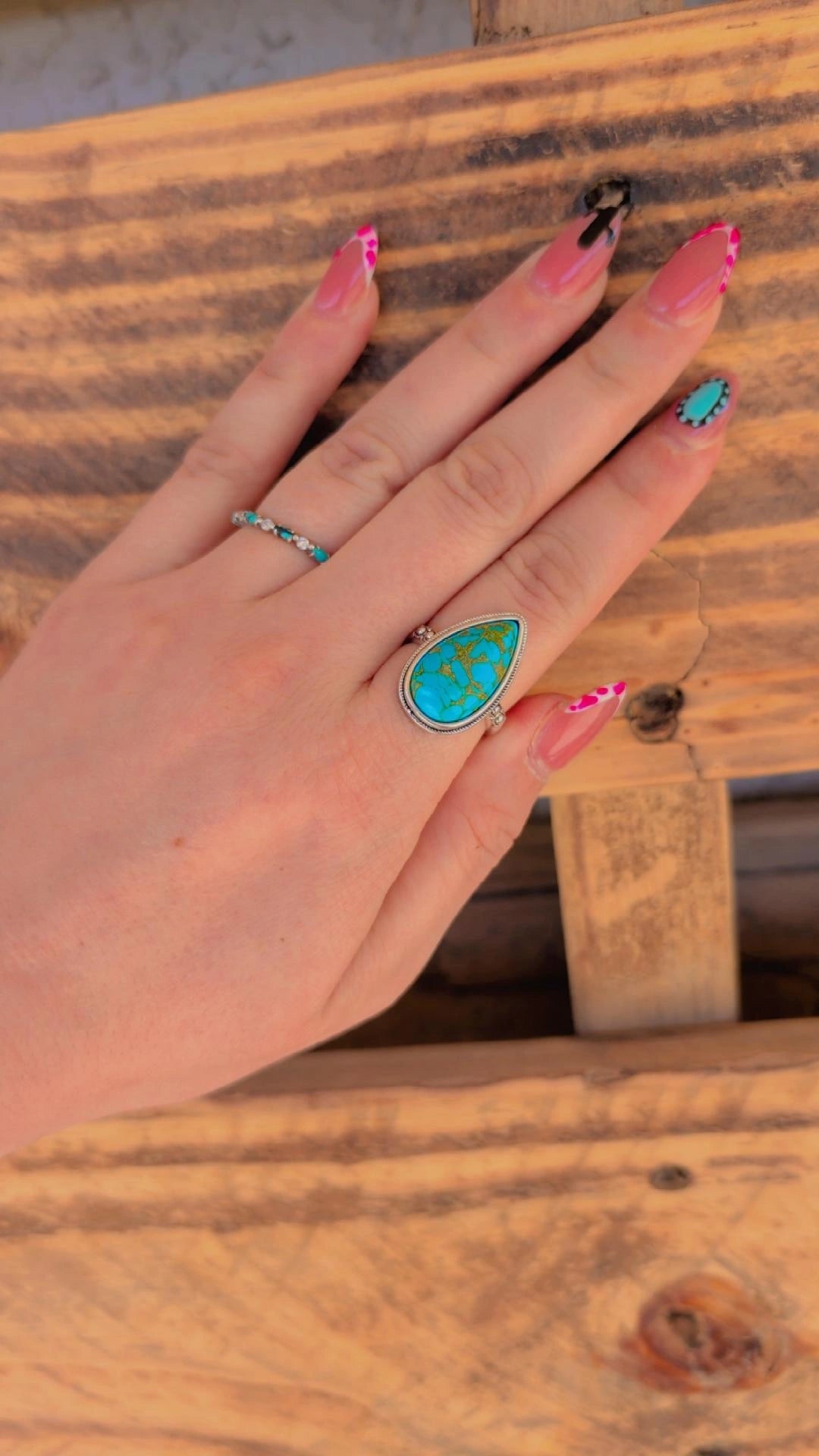 Turquoise Teardrop Ring