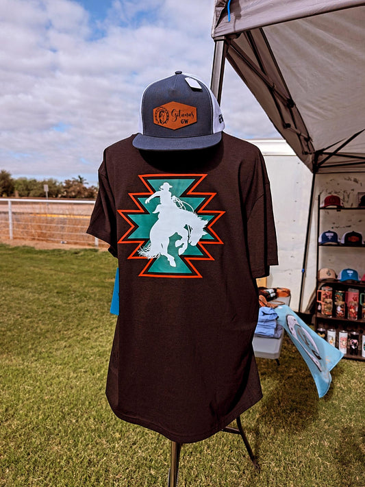 Black Aztec Western Tee