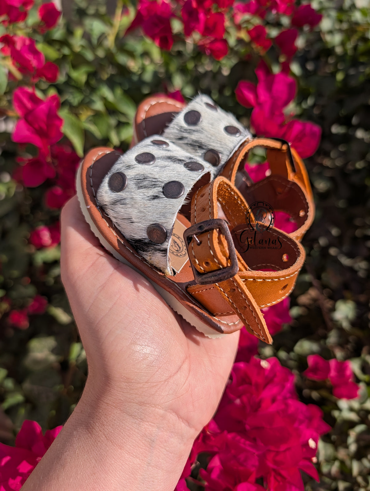 Baby Cowhide Leather Sandals