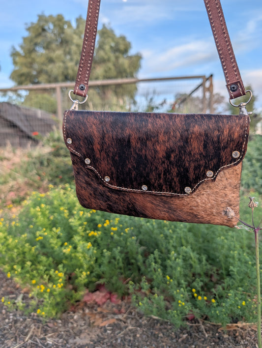 Western Cowhide Crossbody Bag