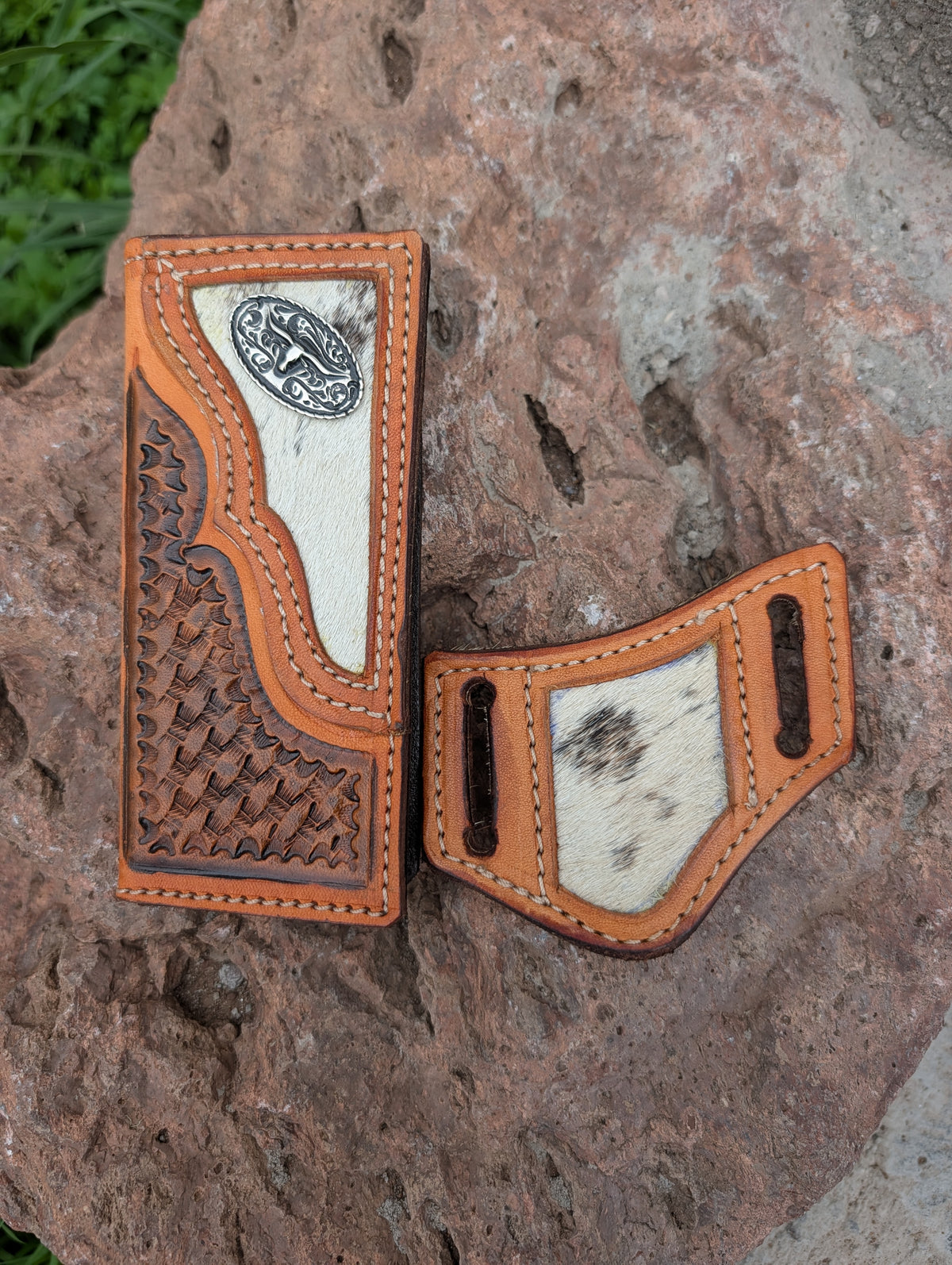 Cowhide Little Cowboy Set
