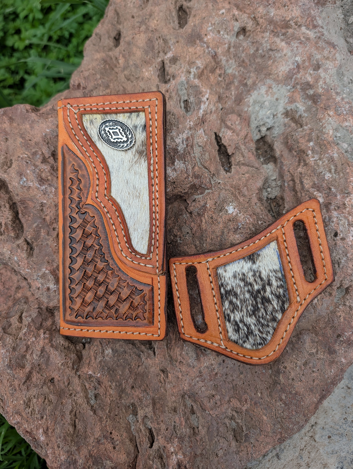 Cowhide Little Cowboy Set
