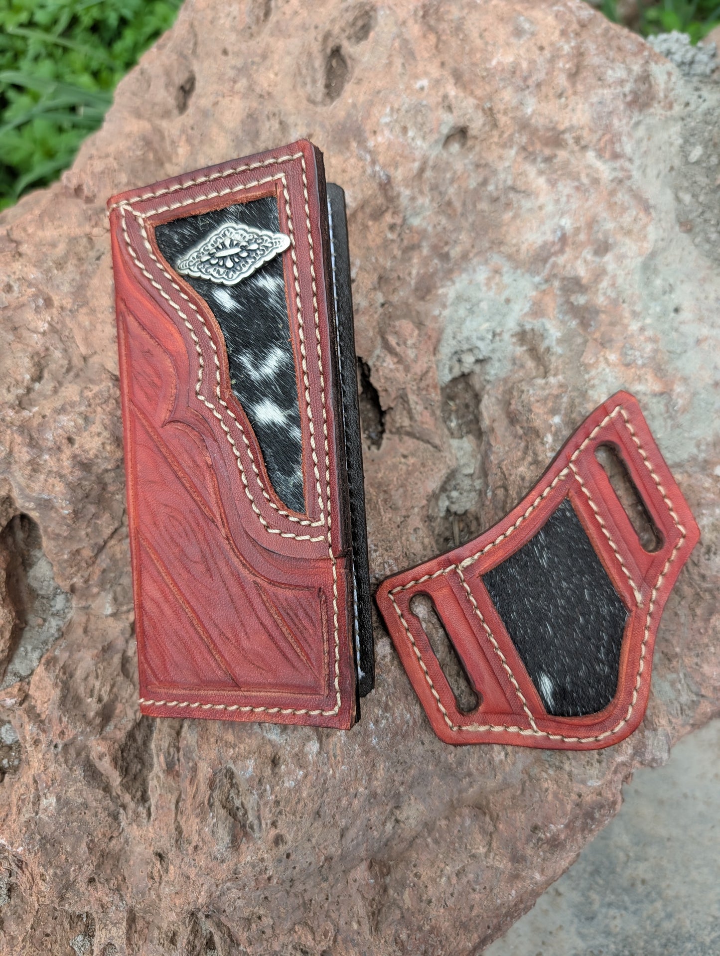 Cowhide Little Cowboy Set