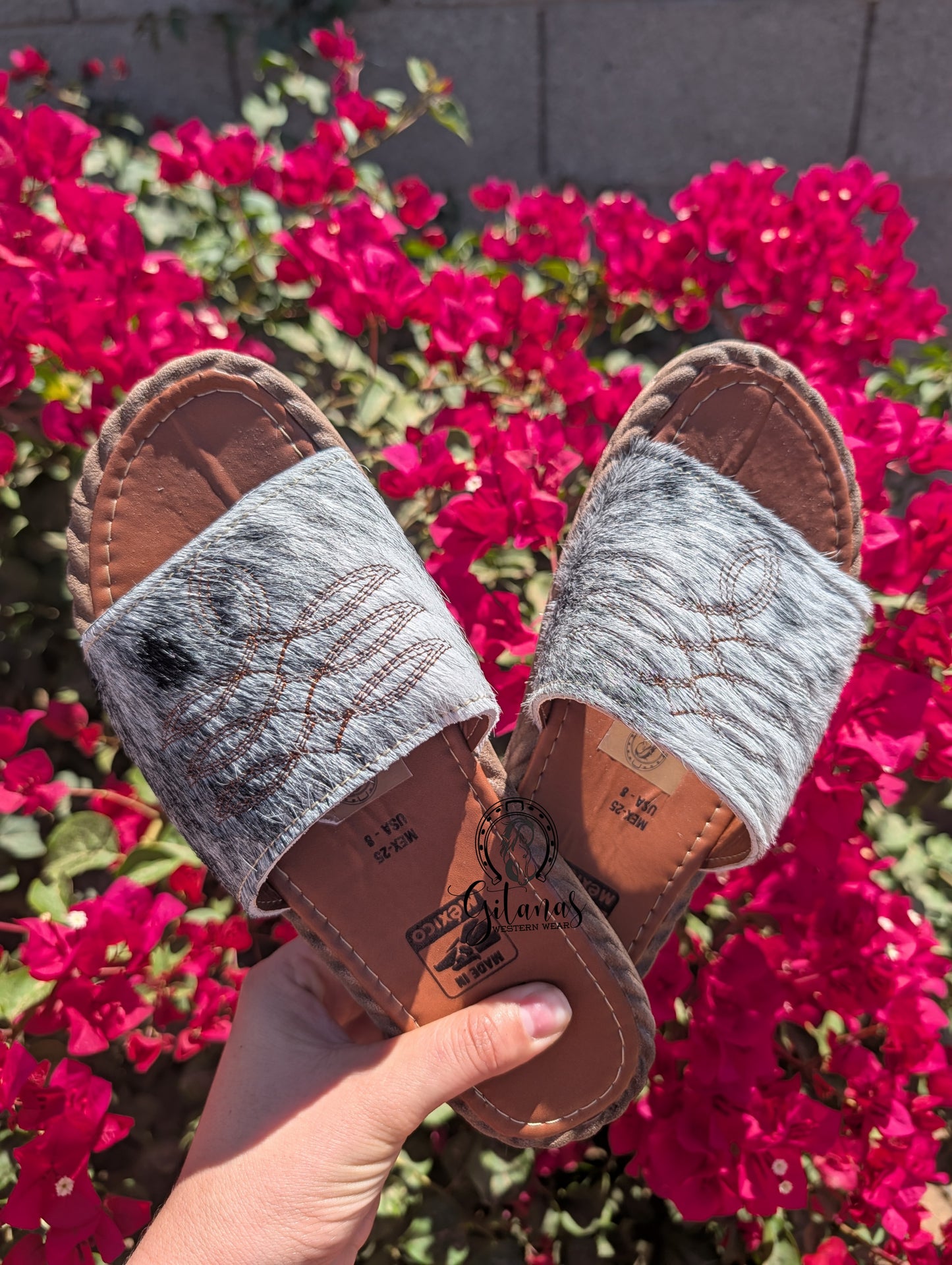 Hand-Stitched Cowhide Sandals