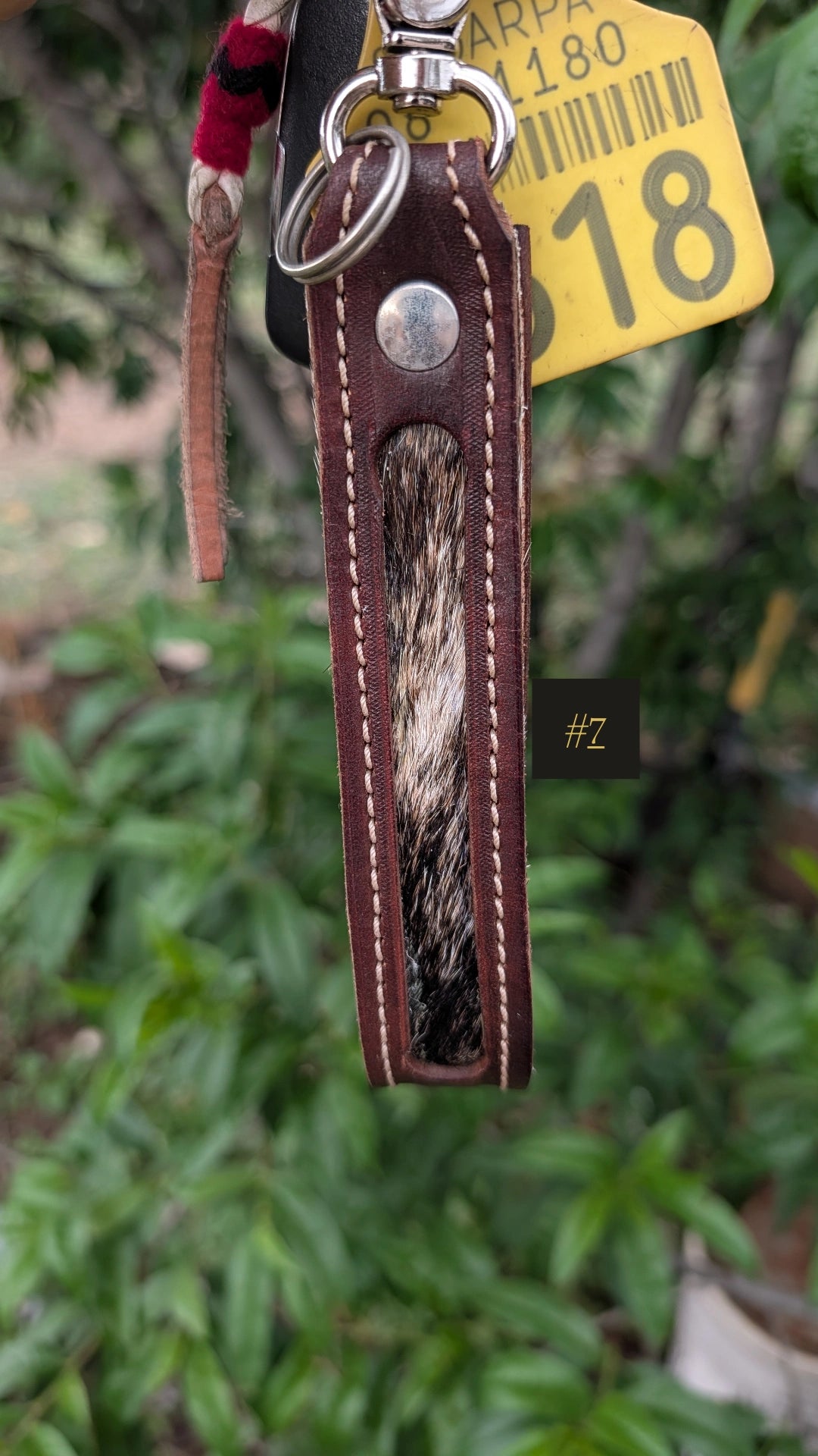 Cowhide Leather Keychain