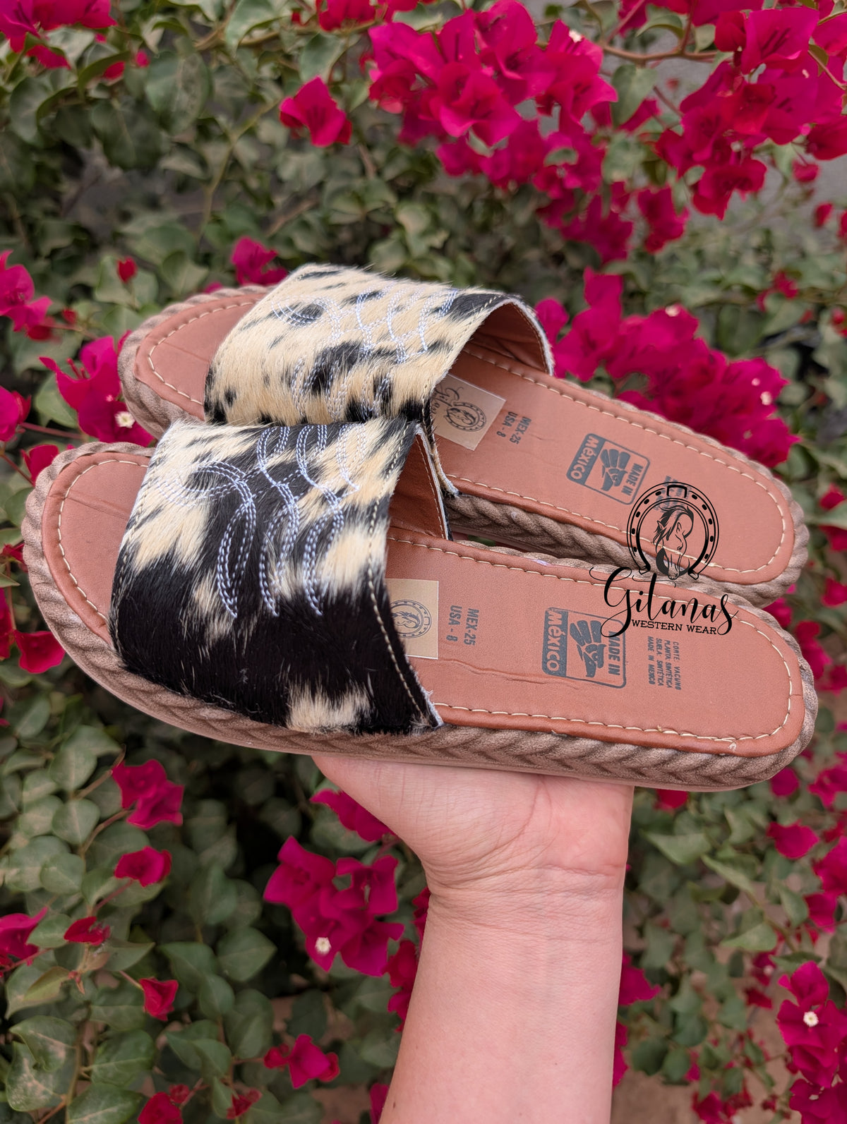 Hand-Stitched Cowhide Sandals
