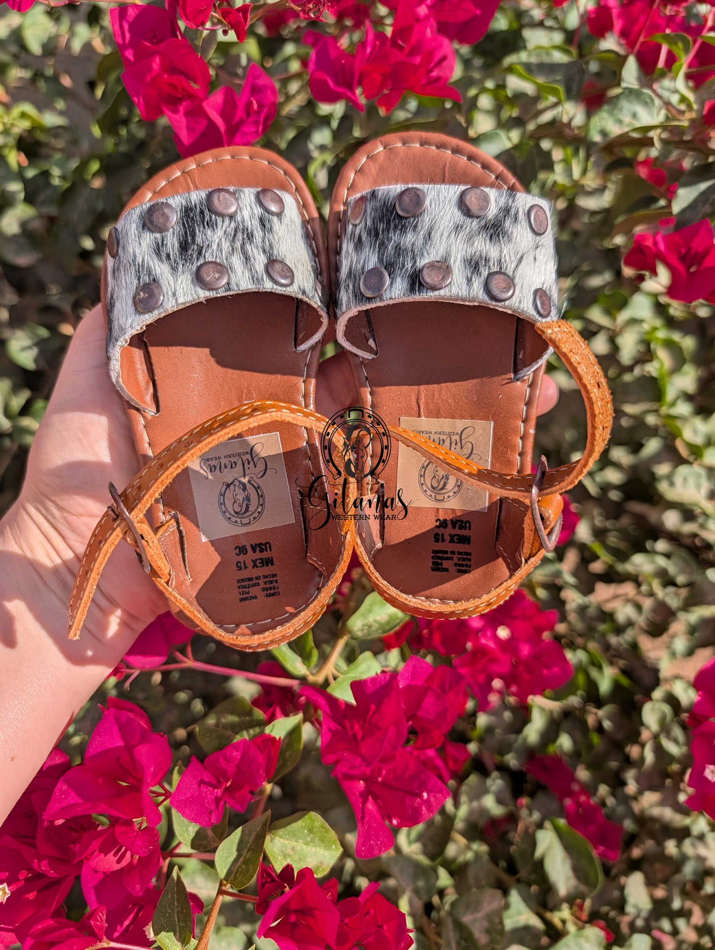 Toddler Cowhide Leather Sandals