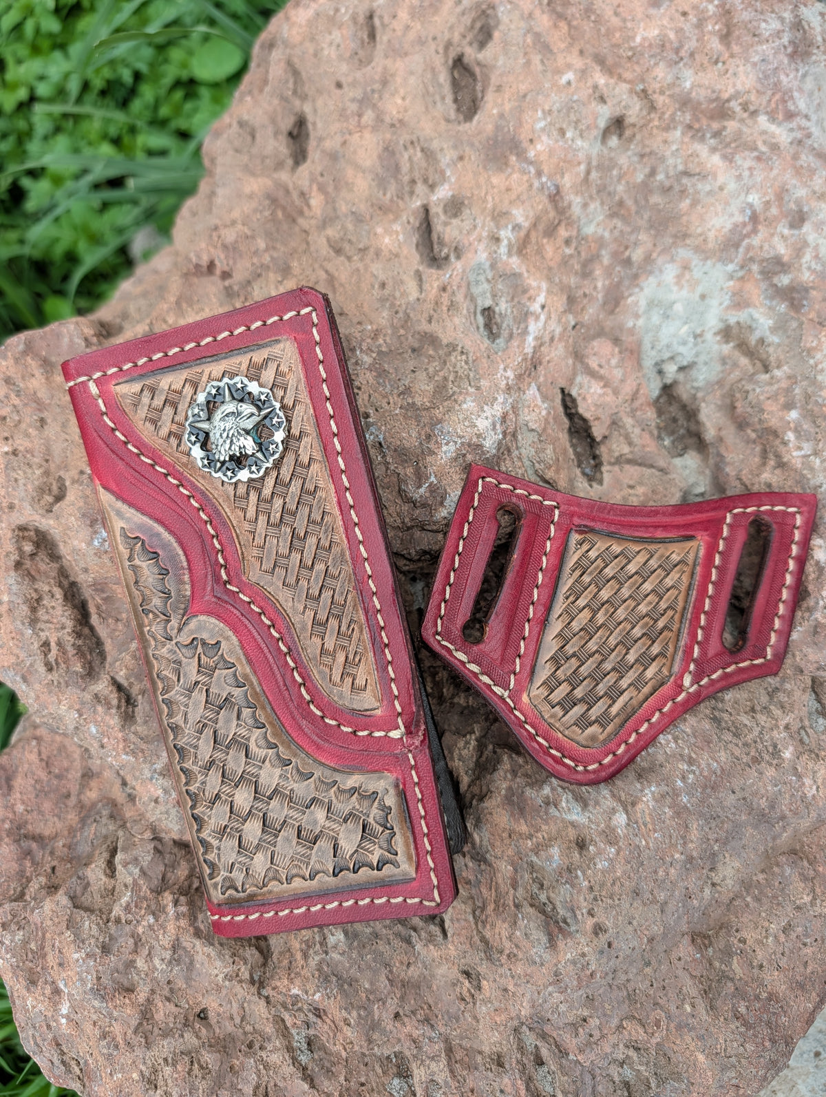 Little Cowboy Tooled Leather Set