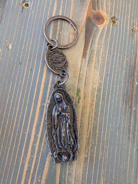 Virgensita Western Keychain